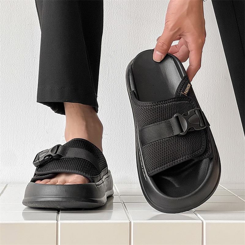 3812 Men's Slippers Outdoor Beach Leisure One-word Drag New Summer Sports Sandals Beach Shoes Outer Wear