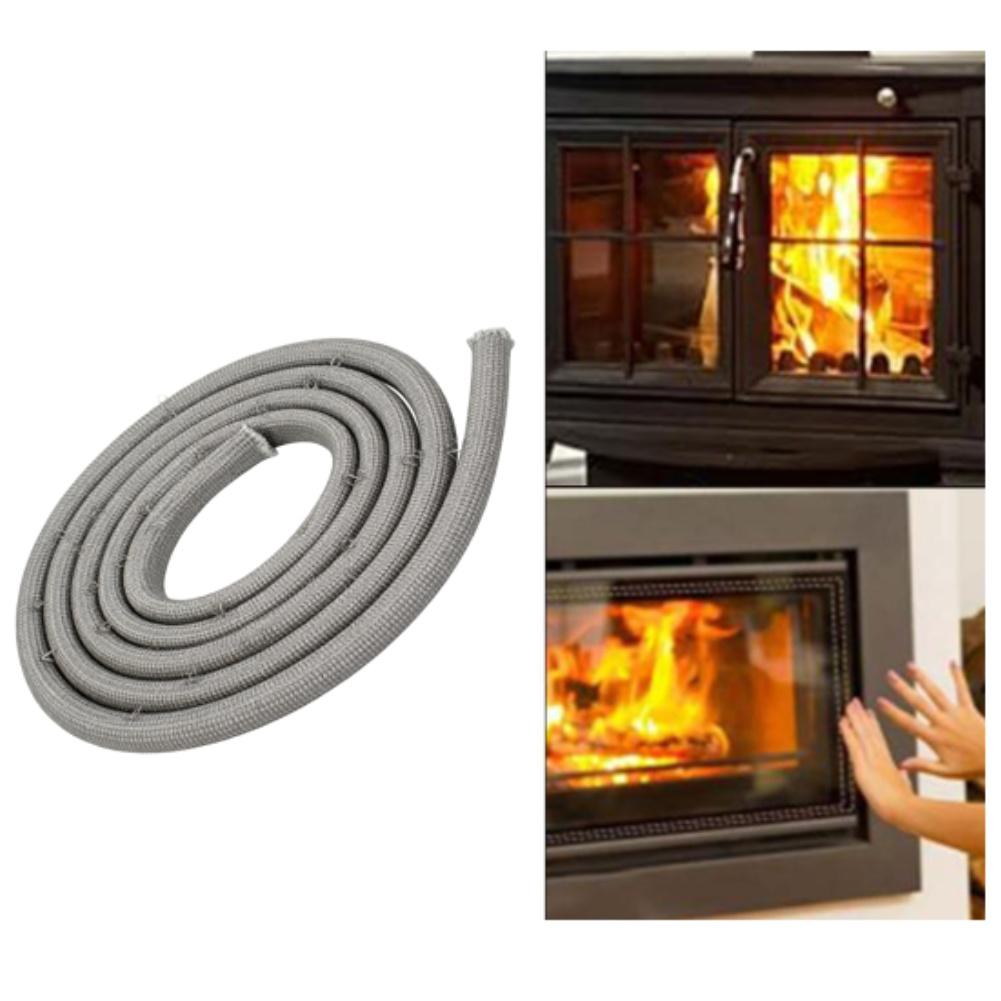 Sealing Strip High Temperature Resistant Fireplace Sealing Strip For Stoves Fireplaces Chimneys Gasket Rope Seal Strip Parts