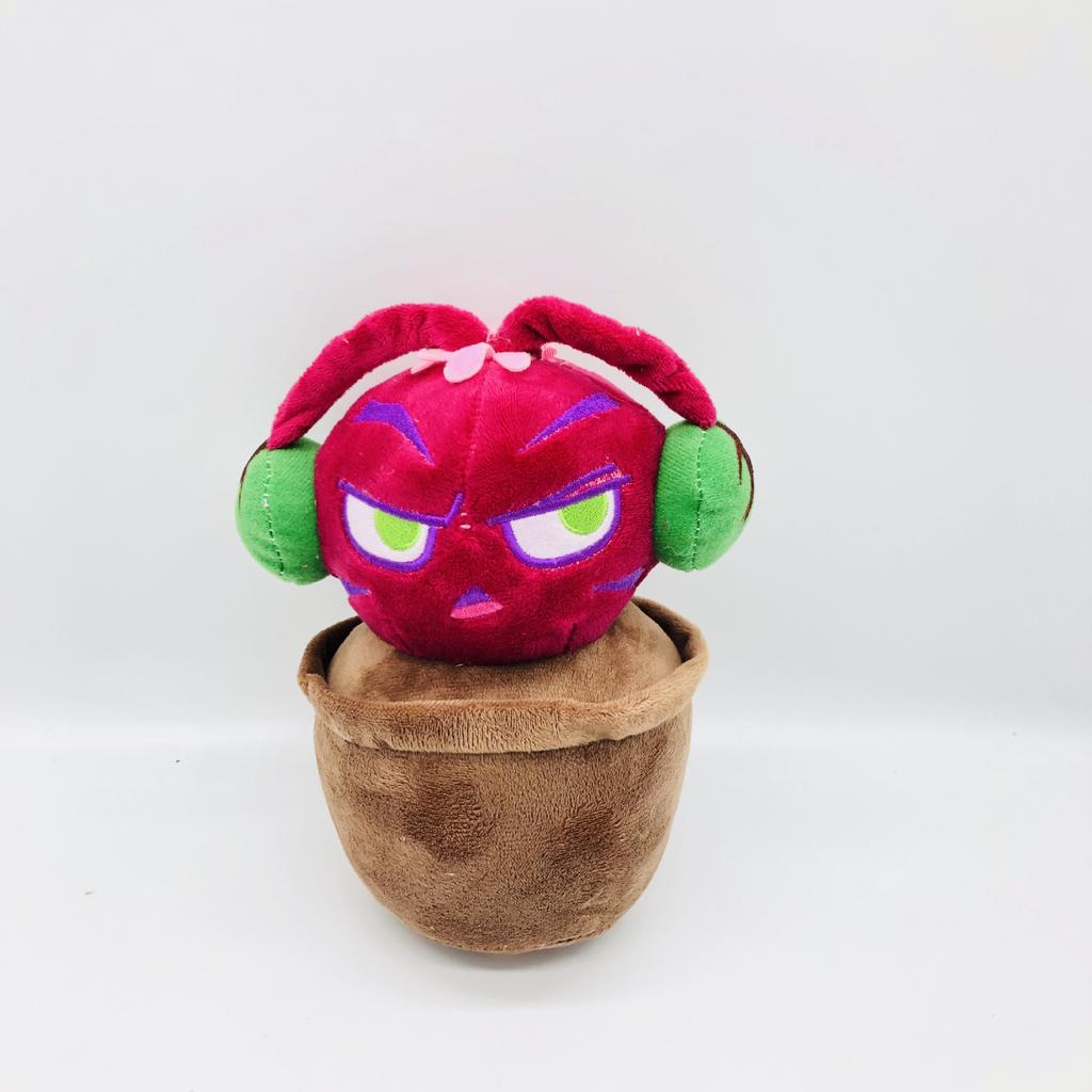 Super Cute PVZ Plush Keychain Set - Sunflower, Green Pea & Red Pepper Characters | Soft Stuffed Toys Perfect For Gifts