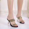 Fashion Women'S Summer Shoes For Women Fashion Sandals Women'S Sandals For Women Sandals 2025 Rhinestones Women Fine Heel Sandals