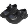Spring 2026 Girls' Leather Princess Shoes - Fashionable, Soft Sole, Little Black Dress Shoes for Children