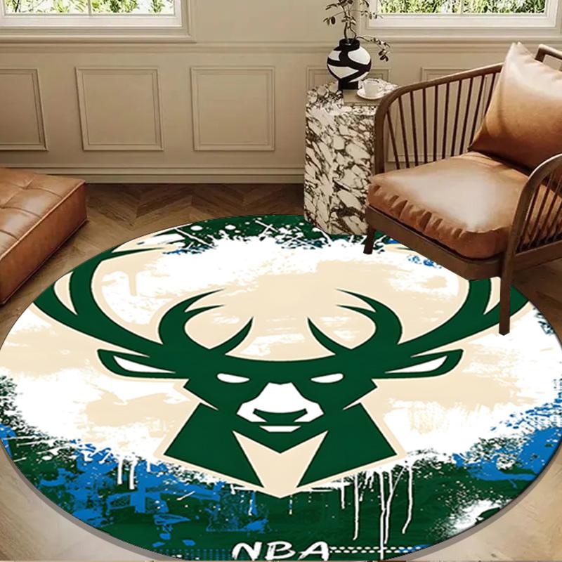 Bucks Team Logo Artwork Round mat, Anti-slip Circle Carpet Chair rug For livingroom,Bedroom, doormat home decor Gift Christmas Gifts
