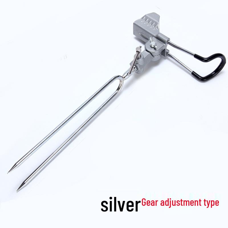 Thickened Dual-Use Metal Fishing Rod Holder Stand for Sea and Wild Fishing All Metal