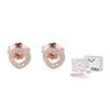 Rose Heart Earrings Women Earrings Rose-Gold Silver 280528CZ