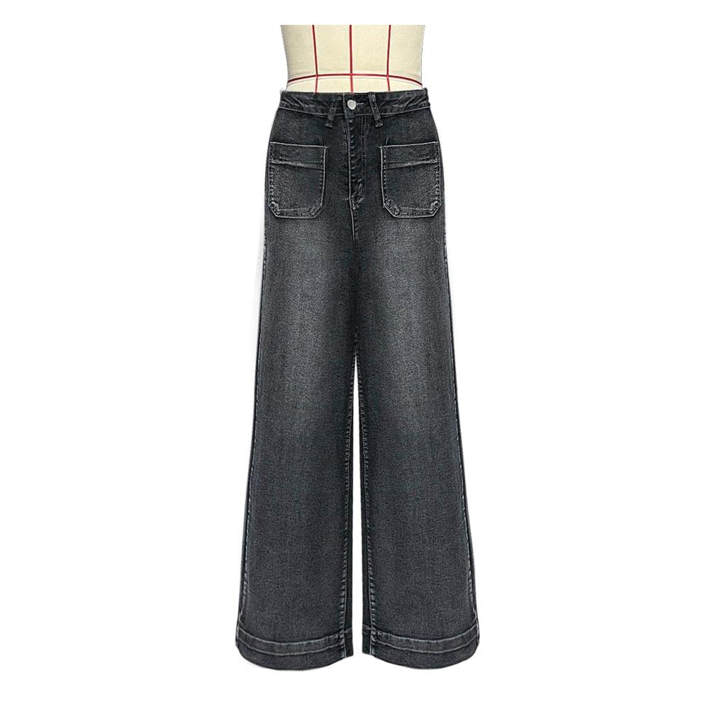 High-waisted Jeans Women's Spring 2025 New Retro Temperament Straight Pants
