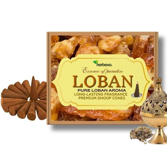 

Herbexo Pure Loban Dry Dhoop Cones 20 шт. — Оригинальный Loban Dhoop для пуджи — Премиум Loban Dhoop Batti для духовных ритуалов