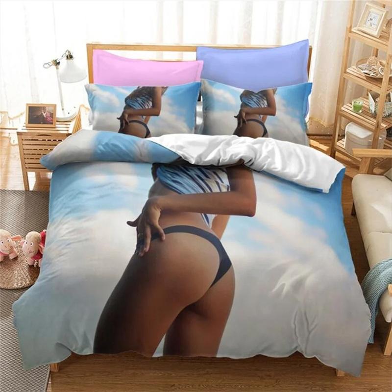 Sexy Beauty Bedding Set Adults Winter Duvet Cover Sets Kids,twin Full Queen King Bedroom Set Fashion Girl Quilt /Comforter Cover