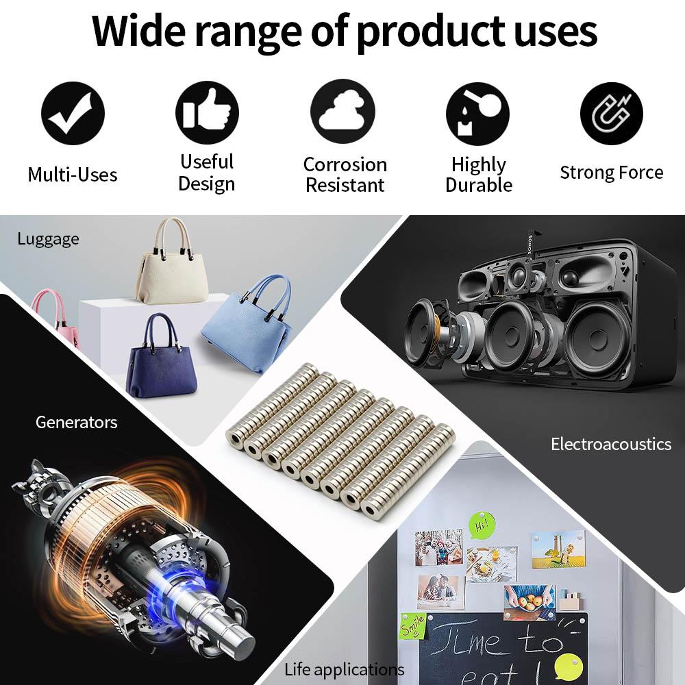 10x3-3mm Super Strong Neodymium Magnet  N35 NdfeB Permanent Magnetic Imanes Round with Holes Powerful Magnets Refrigerator