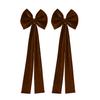Christmas Chair Sashes Bows Large Velvet Chair Cover Back Tie Supplies for Christmas Banquet Home Wedding Event Holiday Party Decor