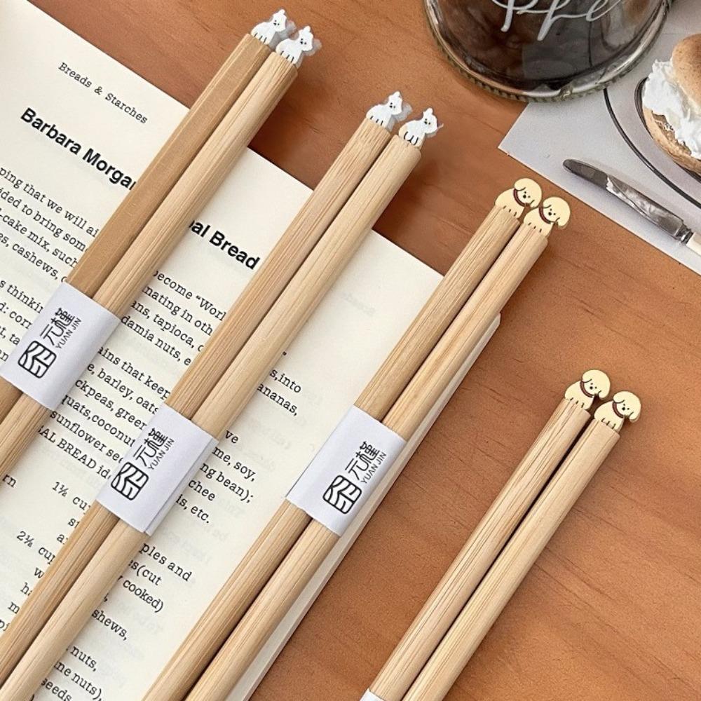 Dog Cat Noodle Chopsticks Long Hot Pot Use Chopsticks Cartoon Long Chopstick  Kitchenware