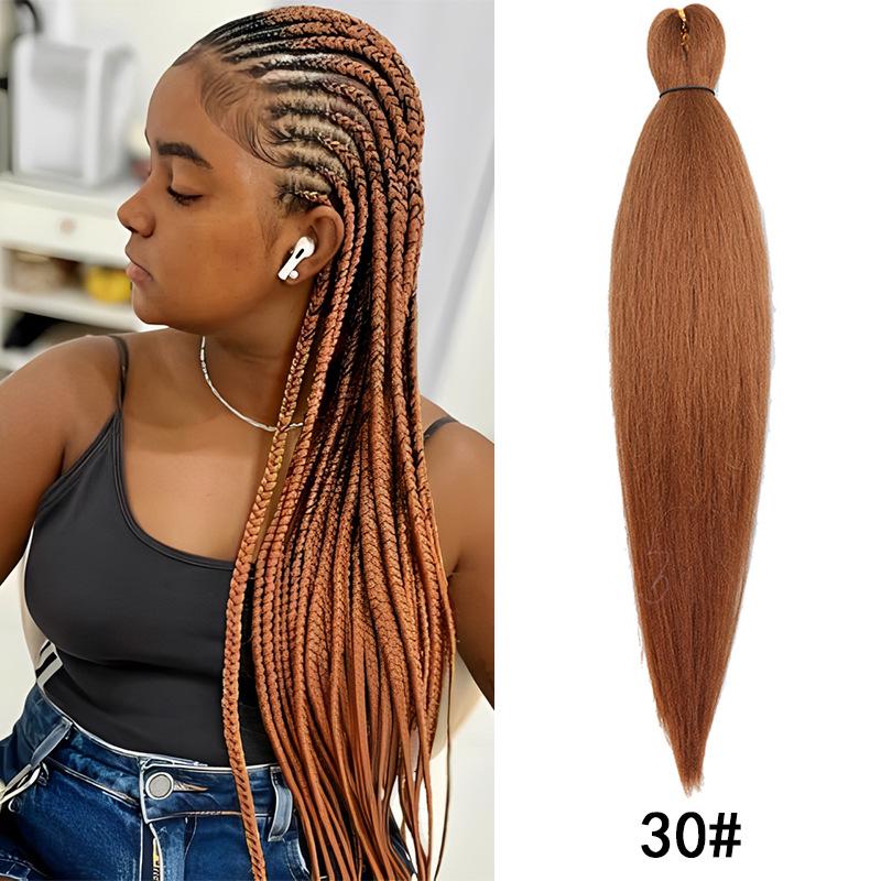 Fluffy EZ Large Three-Color Silk Braid Wig - Low-Temperature, Flame Retardant Styling