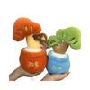 Plush Plant Decor With Emotive Tree Figurine For Home And Gift Use