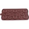 YIMINGMOLD 2Pcs Button Silicone Chocolate Molds For Chocolate Candy