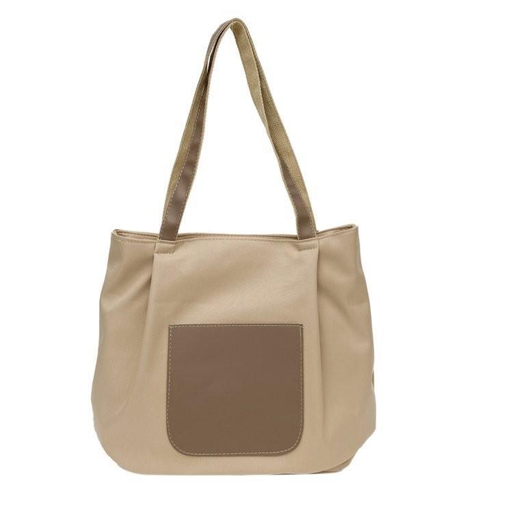 Urban Chic Nylon Tote Bag Large Capacity Stylish Grocery Shopping Bag With Zipper