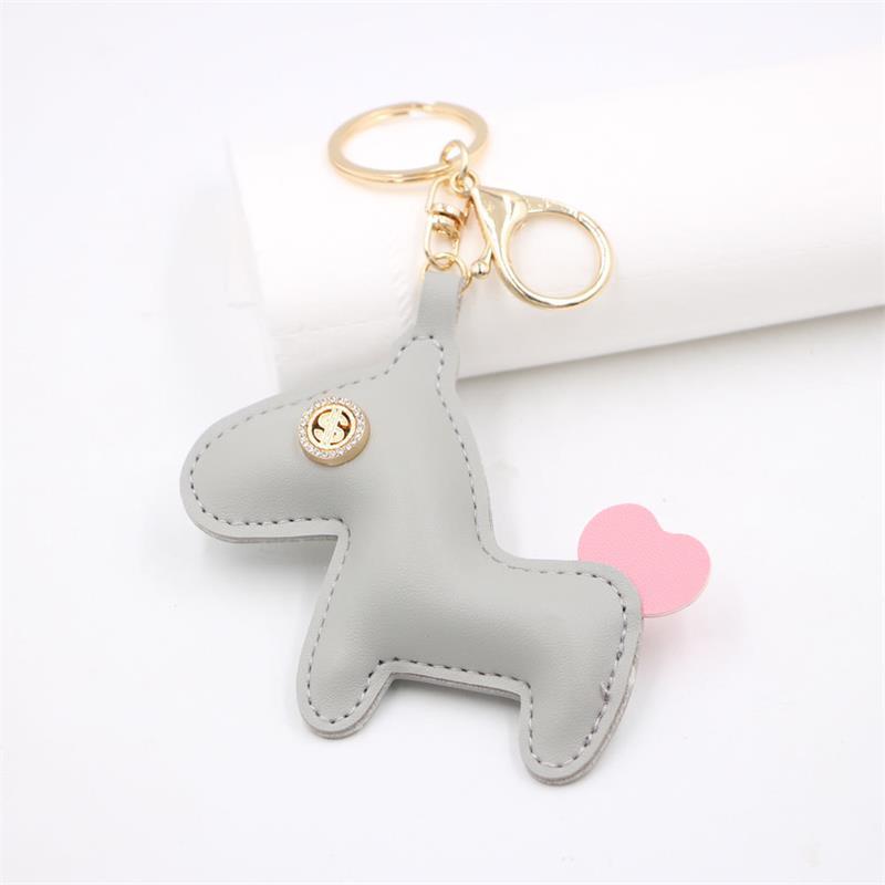 

Трендовий Милий Кінь Серце Хвіст Поні Шкіряний Брелок Підвіска Ланцюжок для Телефону Підвіска для Сумки Прикраса для Рюкзака Аксесуар Подарунок сірий колір