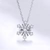 Women's Zircon Micro-Inlaid Diamond Snowflake Necklace - Perfect Christmas Gift