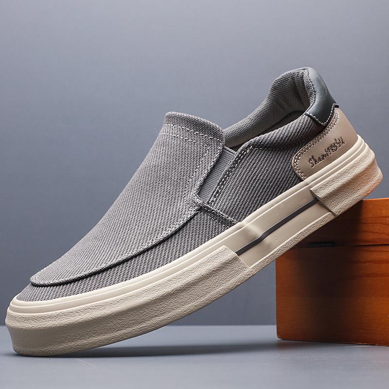 

Fashion 2025 New Trendy Men s Casual Sports Shoes Korean Edition Fashion Board Shoes Canvas Shoes Commuter Shoes Denim SS25803 38 сірий колір