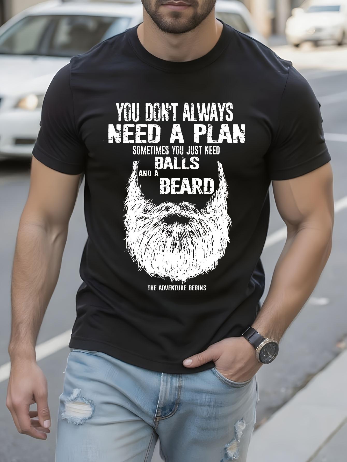Funny Tshirt Funny Balls Beard Graphic Tshirt - 100% Cott... XXXL