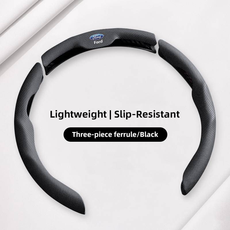 Car Steering Wheel Cover Protection Case Anti Slip Breathable Protector For Ford ST Line Focus Mustang Fiesta Puma Ranger Kuga