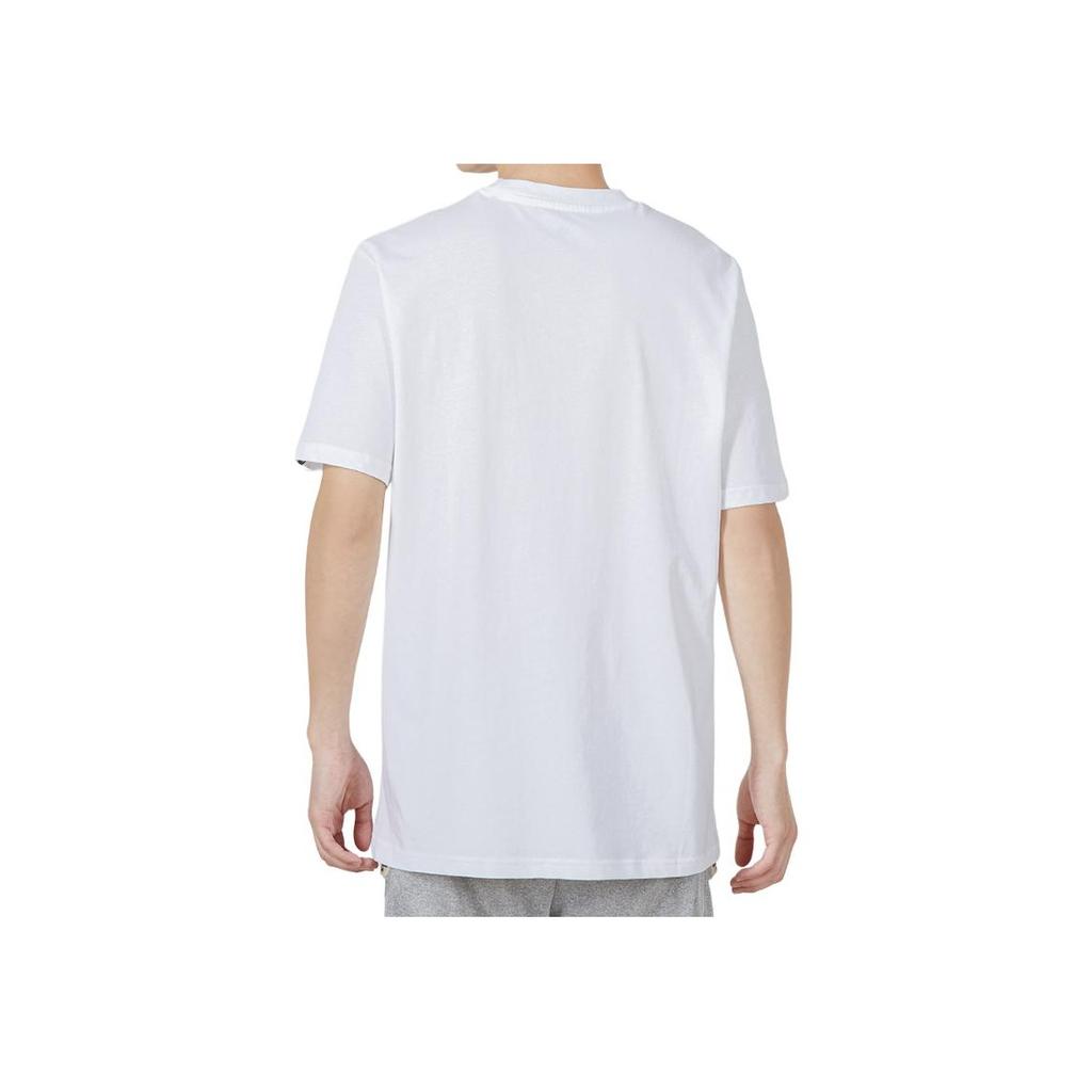 Adidas Logo Pattern Running Fitness Crew Neck Short Sleeve T-Shirt Men Tops White HE4839