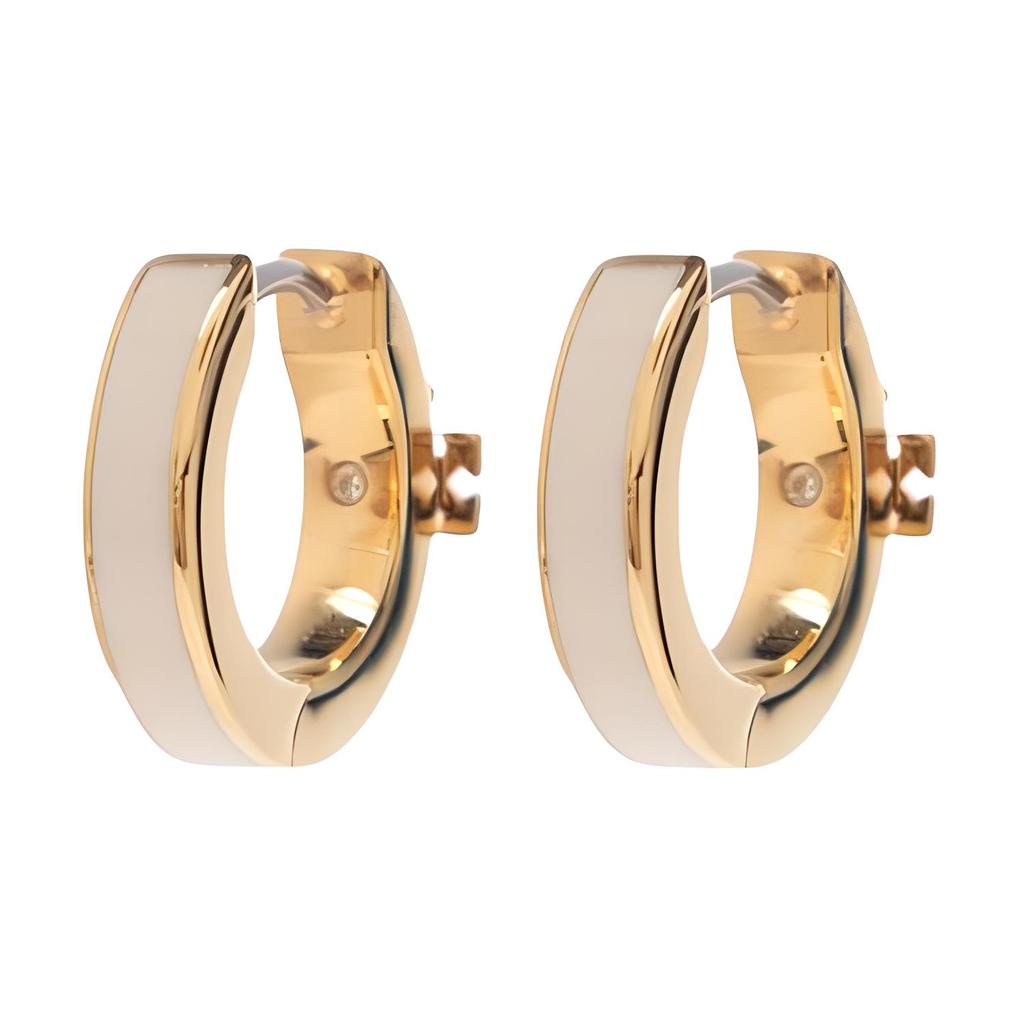 Tory Burch Logo Brass Earrings Women earrings Gold 1555150701