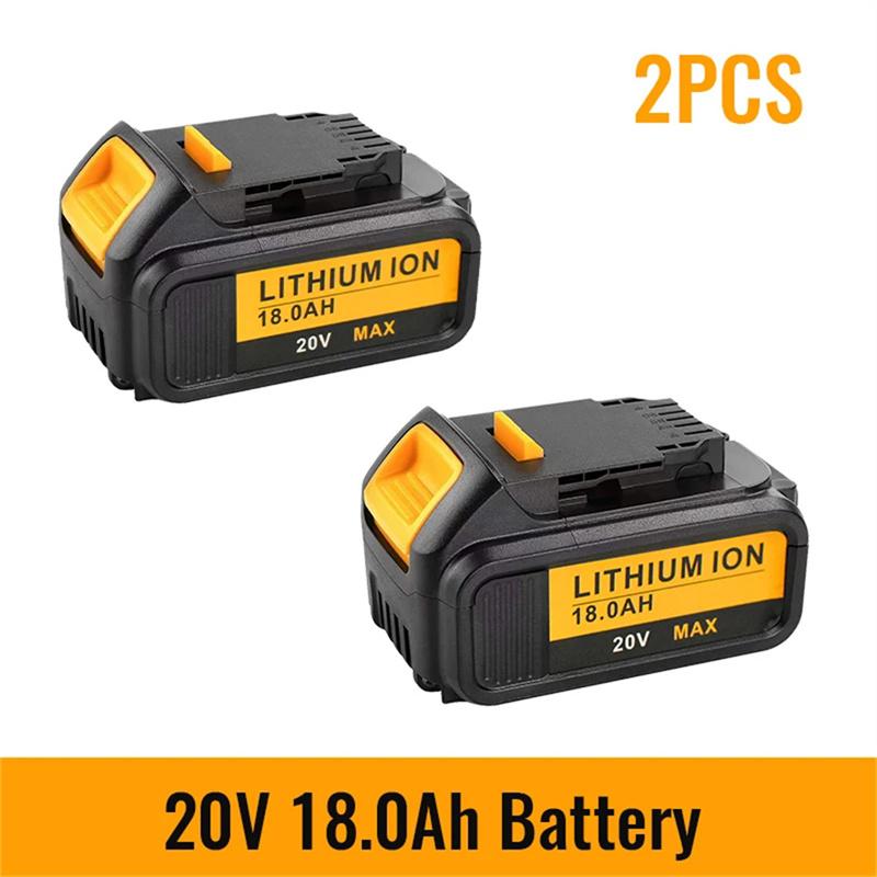 

Подходит для инструмента DeWalt DCB184 DCB181 DCB182 DCB200 аккумулятор 18000 мАч 20 В 5 А аккумуляторная батарея + зарядное устройство 3 А золотой