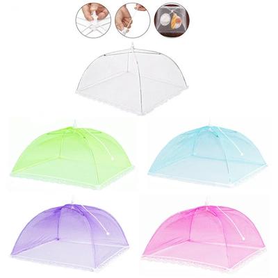 1PC Portable Umbrella Style Food Cover Anti Mosquito Meal Cover Lace Table Home Using Food Cover Kitchen Gadgets Cooking Tools