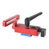 45 Type Miter Track Stop Aluminum with 90 Degrees Rotatable Handle Accurate T Track Woodworking Limiter for Tools