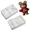 3D 3D Bear Ice Cream Mousse Cake Mould DIY Chocolate Sandwich Knock Music Silicone Mould
