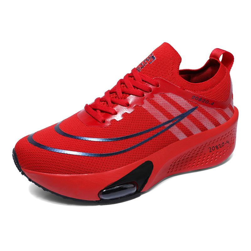 

Men s Cross-Strap Thick-Soled Height-Boost Air Cushion Running Shoes - Fluorescent Green (Unisex Street Style) 37