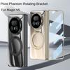 All-inclusive Hinge Metal Magnetic Swivel Stand Holder Glass Protector Phone Case for Honor Magic V 5 V5 Camera Protect Cover