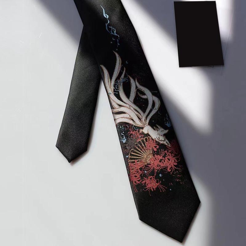 JK Uniform Tie Fox Tie Men Anime Ties For Men Hanfu Costume Photography Props Halloween Cosplay Props