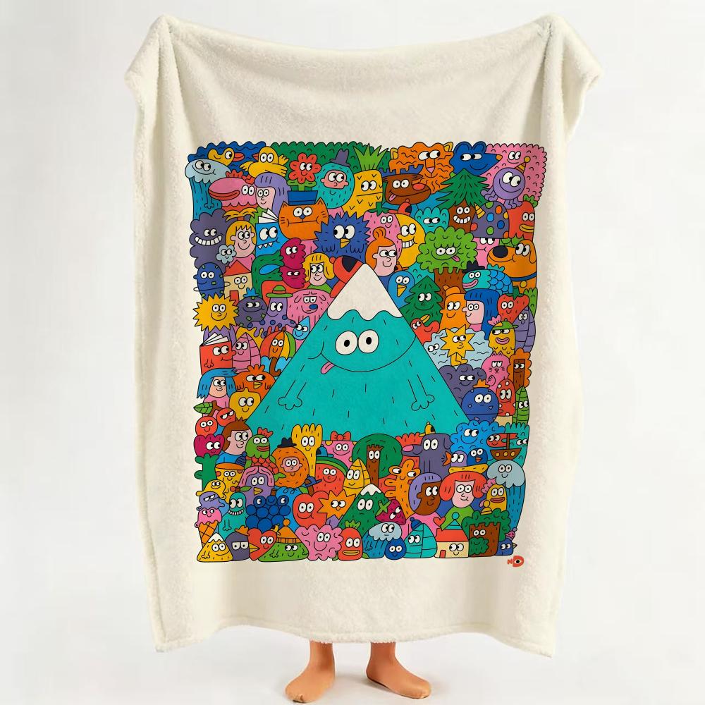 Illustrator N Nina D Dzyvulska Throw Flannel Throw Blanket Suitable for Sofa Living Room Bedroom