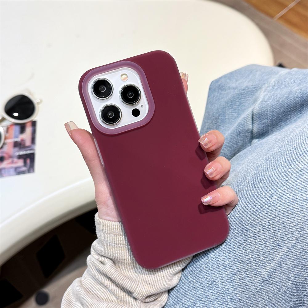 Luxury Candy Colored Liquid Silicone Phone Case For iPhone 16 15 14 13 12 Pro Max Puls 11 Soft Shockproof Bumper Matte Cover