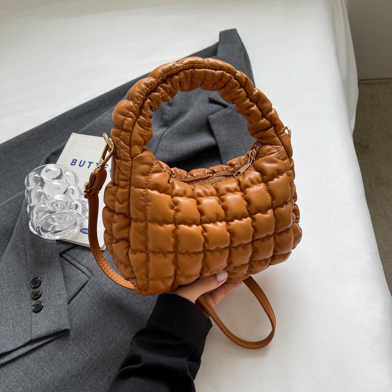 Designer Brand Bags for Women Shoulder Luxury Crossbody Bag Women's Bags Winter Down Padded Leather Tote Bags