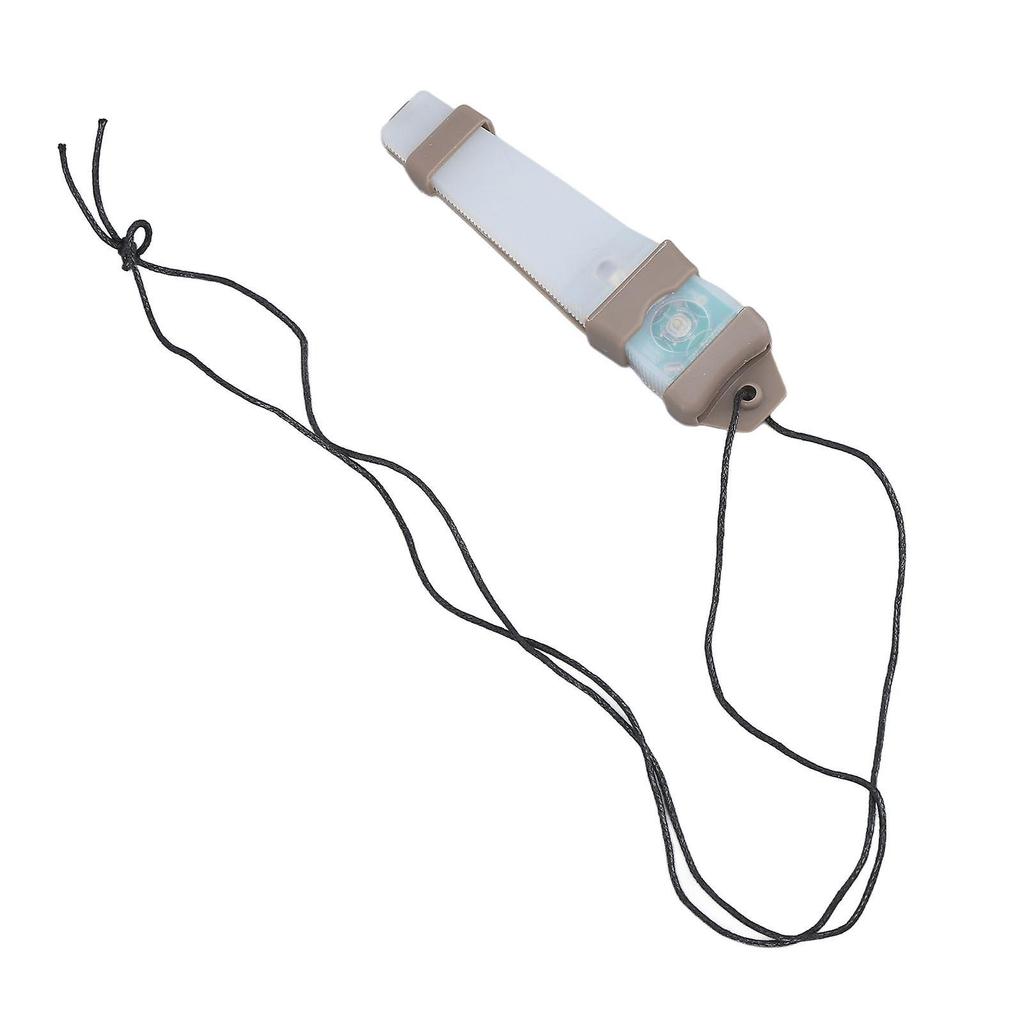 Persönliche Identifikationsmarkierungsleuchte mit Klettverschluss, wasserdicht, 150 mAh, blinkendes Überlebenslicht zum Wandern, bodenfarben mit rotem Licht