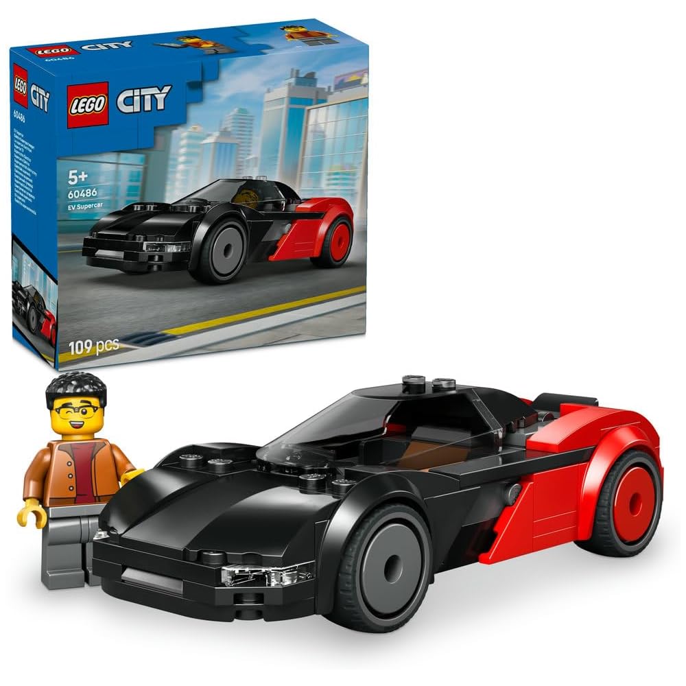 

Lego City EV Supercar Toy Building Blocks for Kids Ages 5-8 Vehicle Model 60486