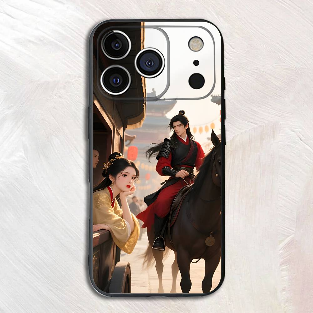 

Traditional Couple Silicone Soft Phone Case For iPhone17,16,15,14,13,12 Pro Max Plus X XR SE Cover iPhone12PRO