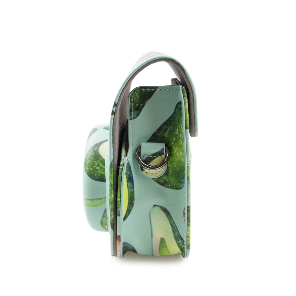 Kinokoo Instax Fujifilm Instax Mini11 Case Instax Mini11 Camera Case Instax Protective Case with Shoulder Strap Case, (avocado Pattern)