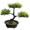Indoor Welcoming Pine Bonsai: Artificial Potted Plant Decor for Home, Living Room, or Office