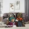 Scifi Mecha Anime G-Gasarakis Throw Lightweight 240G Flannel Blanket Soft Skin-Friendly For Summer Cooling