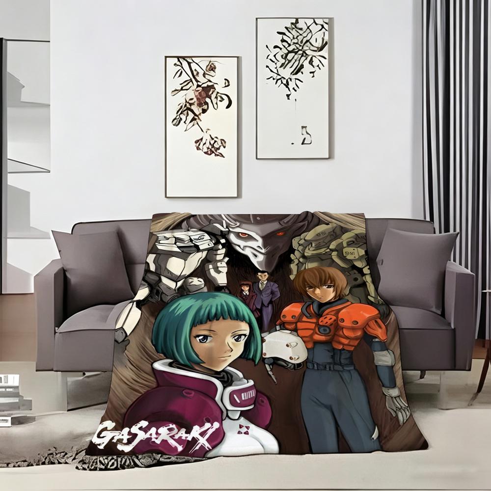 Scifi Mecha Anime G-Gasarakis Throw Lightweight 240G Flannel Blanket Soft Skin-Friendly For Summer Cooling