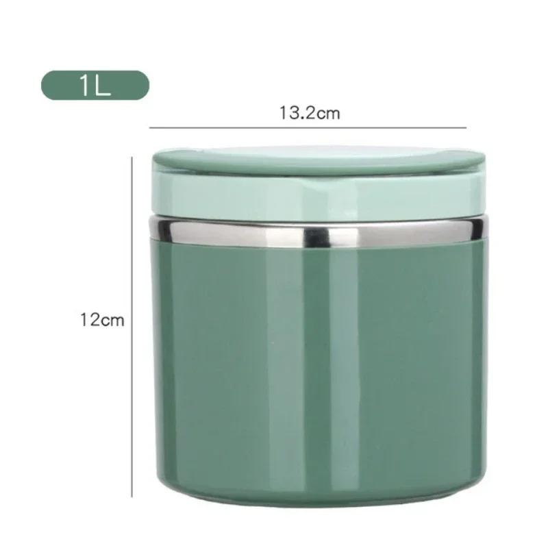 1PCS 630/1000ml Food Insulated Jar Insulated Container Insulated Soup Cup Stainless Steel Lunch Box Insulated for Students