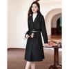 Si Shui Nian Hua Elegant Autumn/Winter Mid-Length Wool Blend Coat
