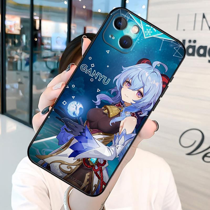 Ganyu Genshin Impact Phone Case For iPhone 13 12 Mini 11 14 15 16 Pro Max Plus X XS Max XR Cover Shell