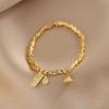Gold Lotus Pod Bracelet - Vietnamese Sand Gold Style