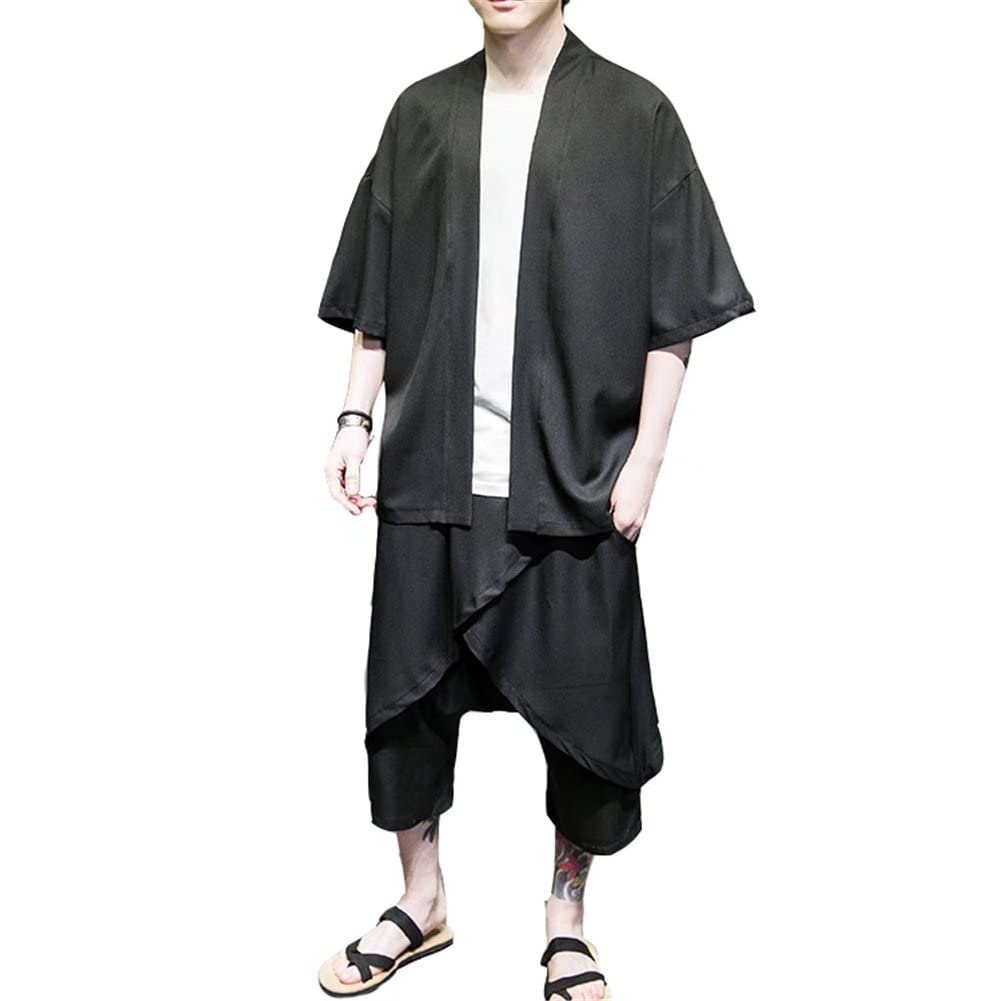 

Jinbei Верх и низ Японский Длинный Номер Фейерверк Солнце Кондиционер Большой Размер Короткий Рукав [inotenka] Мужской Samue, Хаори, Настройка, Набор, Стиль,