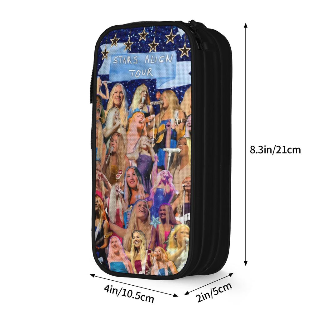 Freya Skye Stars Align Tour 2026 Pen Box Double Layer Large-capacity School Accessories Pencil Bag Amazing Gift