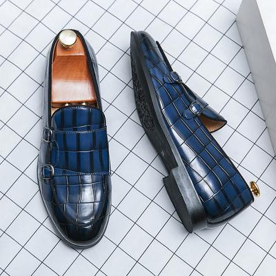 Mode Nieuwe Aankomst Heren Loafers Punk Stijl Heren Formele Schoenen Slip-On Heren Kledingschoenen Buiten Monk Strap Schoenen Veelzijdig Rijschoeisel
