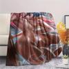 1Pc Cartoon Print Flannel Blanket, High Quality Comfortable for All Seasons, Home Decor, Warmth and Comfort, Perfect for Christmas Birthday Gift